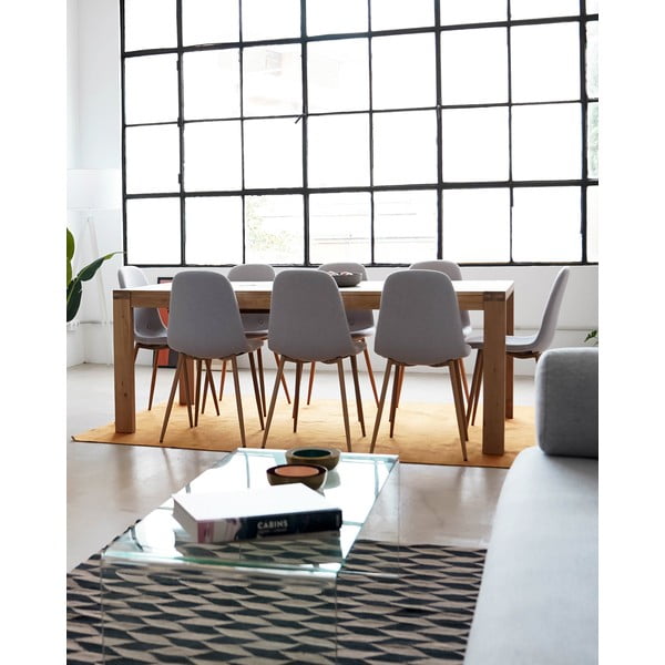 Vivy tölgyfa bővíthető étkezőasztal, 180 x 90 cm - Kave Home-image-4