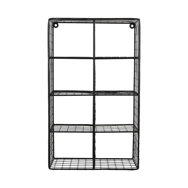 Fekete többszintes acél fali polc 30 cm Reja – PT LIVING