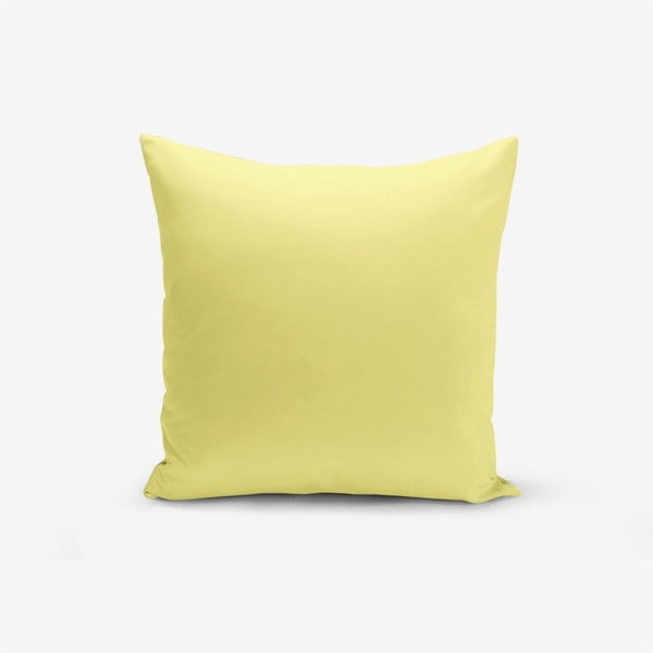 Sárga pamutkeverék párnahuzat, 45 x 45 cm - Minimalist Cushion Covers