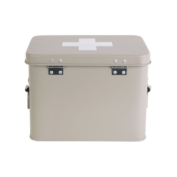 Medicine bézs fém gyógyszeres doboz, szélesség 21,5 cm - PT LIVING-image-4