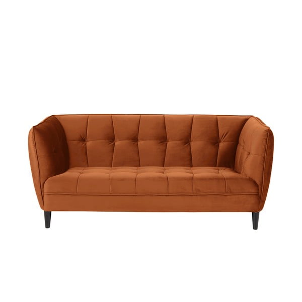 Jonna narancssárga bársony kanapé, 182 cm - Actona