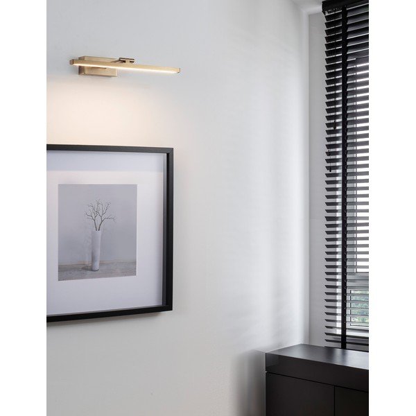 Sárgaréz színű fém LED fali lámpa hajlítható szerkezettel Marnell – Nova Luce-image-1