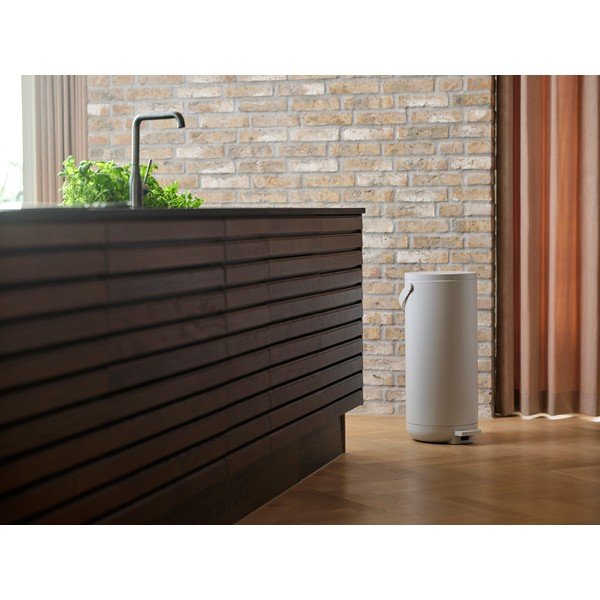 Fehér műanyag pedálos szemetes 35 l Circular – Zone-image-1