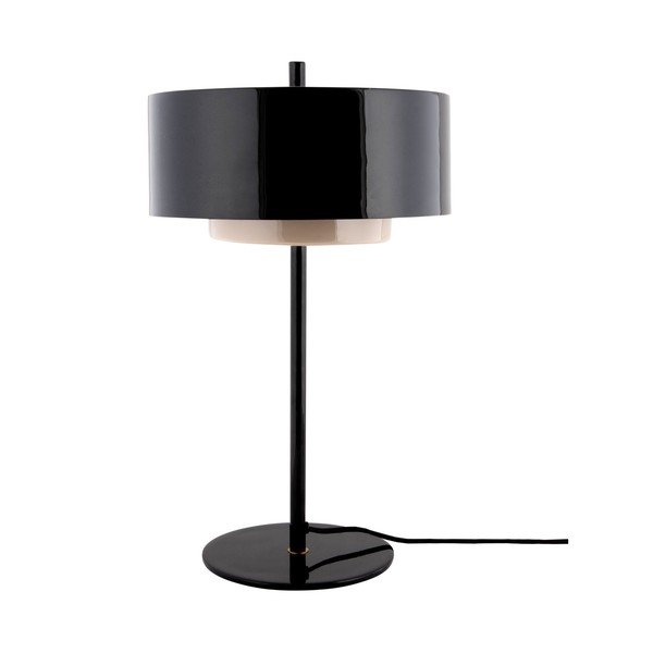 Fekete fém asztali lámpa (magasság 50 cm) Grato Anillo – Leitmotiv