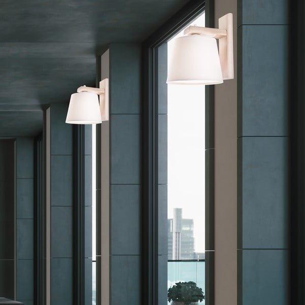 Világosbarna fali lámpa ø 20 cm Aida – LAMKUR-image-3