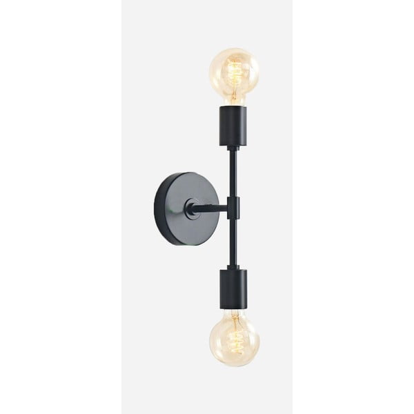 Fekete fali lámpa Sconce Dual - Magenta Home
