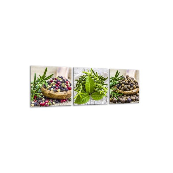 Glasspik Set Spices Dos 3 részes kép szett, - Styler-image-2