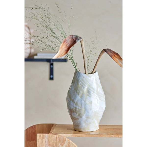 Bézs agyagkerámia váza (magasság 31 cm) Obsa – Bloomingville-image-1