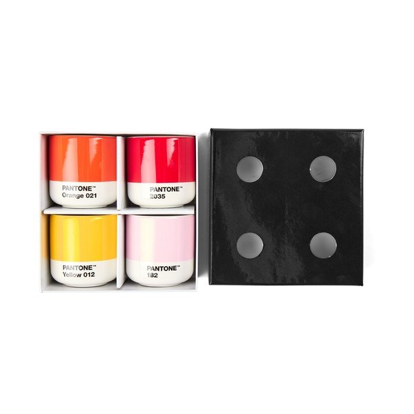 Porcelán eszpresszó csésze szett 4 db-os 100 ml Macchiato – Pantone-image-1