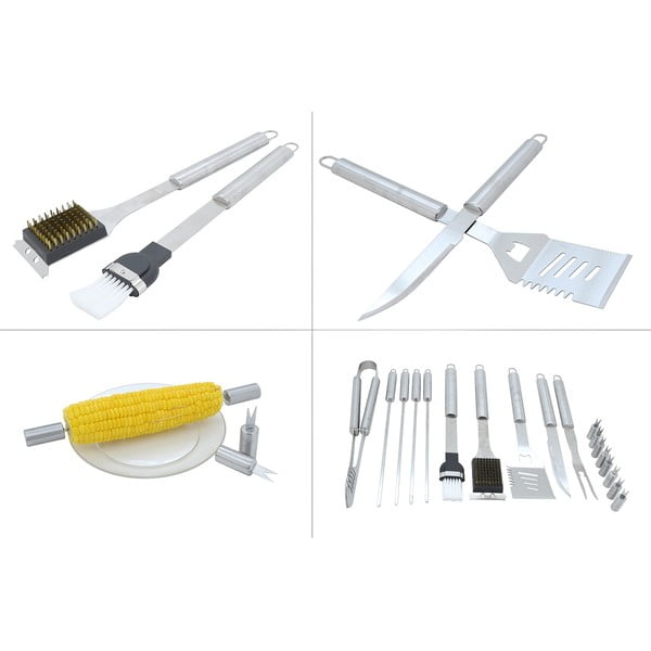 Alu 18 db-os grillező eszköz készlet táskával - Cattara-image-2