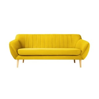Sardaigne sárga bársony kanapé, 188 cm - Mazzini Sofas