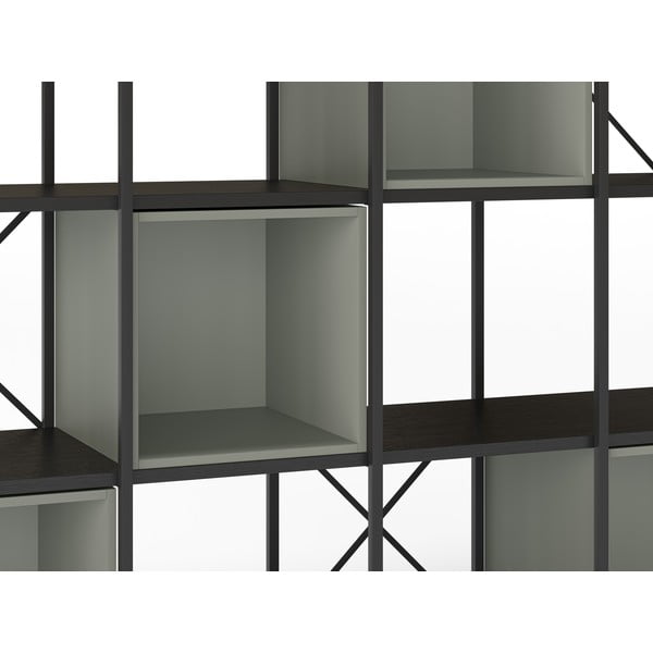 Zöld-fekete könyvespolc 140x179 cm Anya – Marckeric-image-4