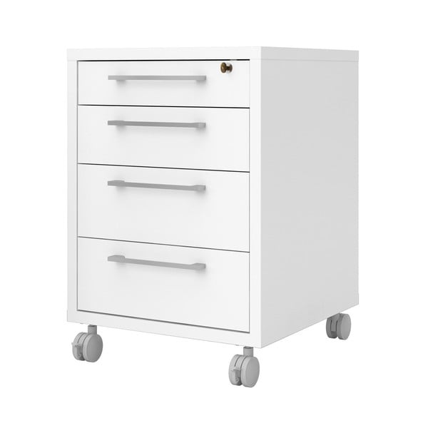 Fehér zárható szekrény 48x68 cm Prima – Tvilum-image-3