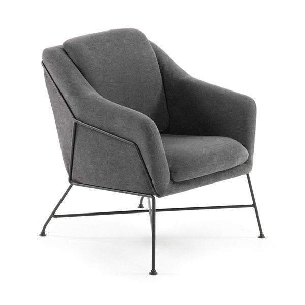 Szürke fotel Brida – Kave Home