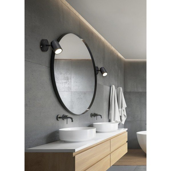 Matt fekete fém spotlámpa 10x9 cm Angelo – Trio-image-1