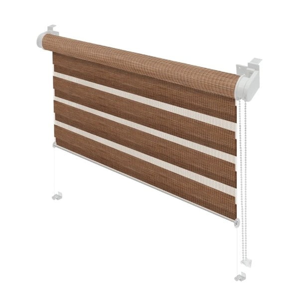 Barna nappali-éjszakai roló 80x150 cm Zebra Natur – Gardinia-image-1