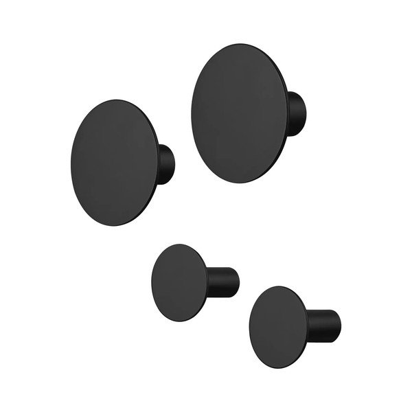 Fekete fali akasztó szett 4 db-os Ponto – Blomus