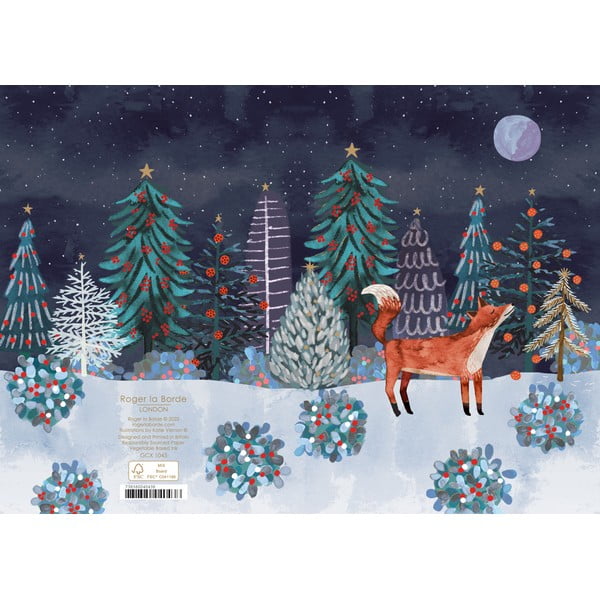 Üdvözlőlap szett 5 db-os karácsonyi mintával Lodestar  – Roger la Borde-image-1