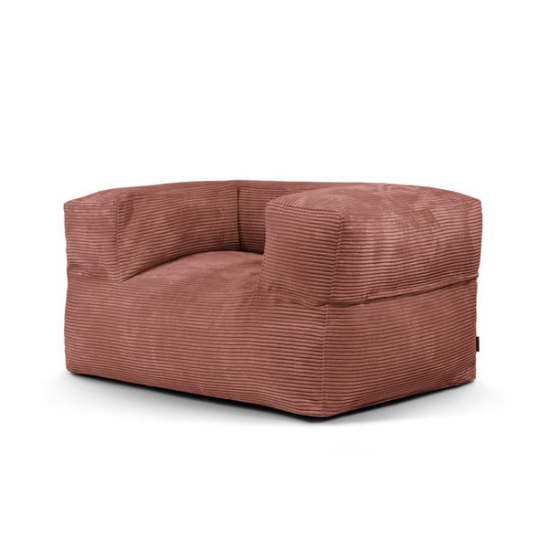 Téglavörös kordbársony babzsákfotel MooG – SLOWDOWN