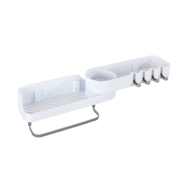 Fehér öntapadós műanyag fürdőszobai sarok polc - Maximex-image-2