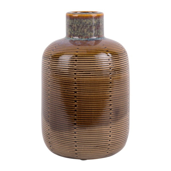 Bottle barna kerámia váza, magasság 18,5 cm - PT LIVING