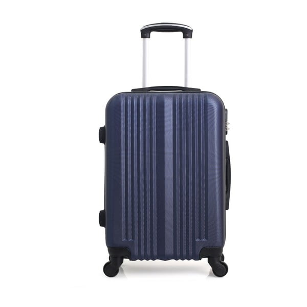 Lipari kék gurulós bőrönd, 37 l - Hero
