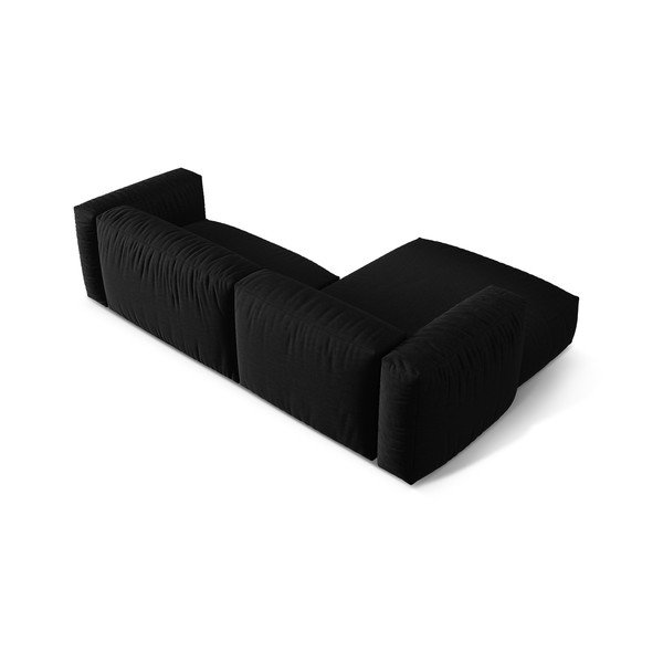 Fekete moduláris sarokkanapé (bal oldali) Martina – Micadoni Home-image-4