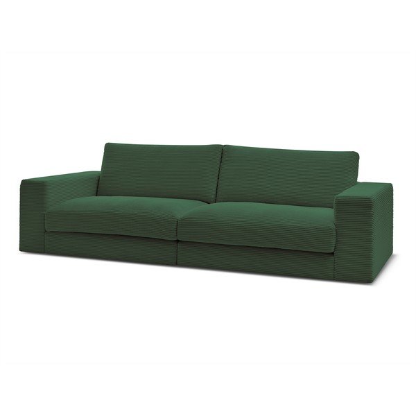 Sötétzöld kordbársony kanapé 274 cm Leonard – Bobochic Paris-image-3