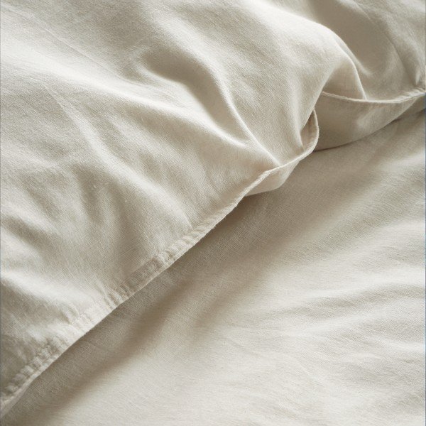 Krémszínű kétszemélyes-hosszabbított ágyneműhuzat 230x220 cm Relaxed – Content by Terence Conran-image-2