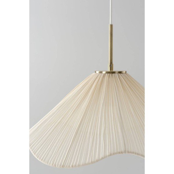 Krémszínű textil függőlámpa ø 50 cm Lunaria – Jotex-image-4