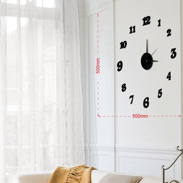 Numbers falmatricás falióra, ⌀ 50 cm - Mauro Ferretti-image-1