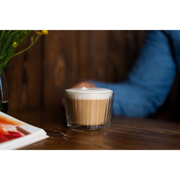 Üveg csésze szett 2 db-os cappucinóhoz 250 ml Livio Duo – Vialli Design-image-3
