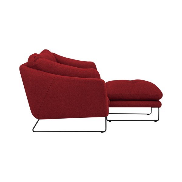 Comet piros kanapé és puff szett - Windsor & Co Sofas-image-2