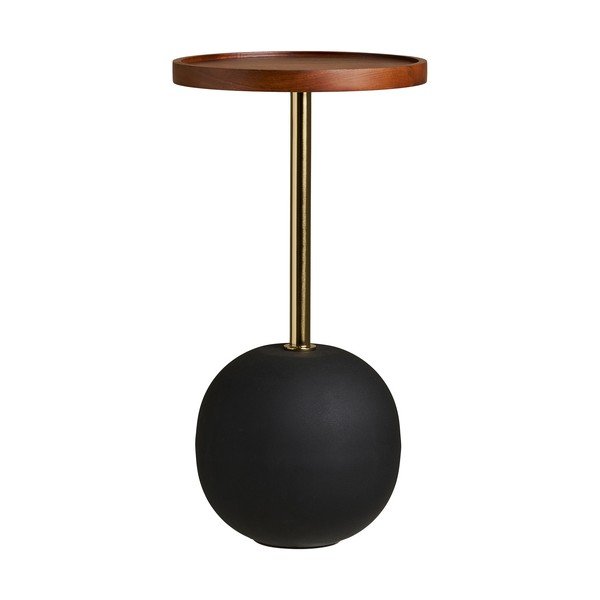 Kerek tárolóasztal mangófa asztallappal ø 30 cm Sirone – House Nordic
