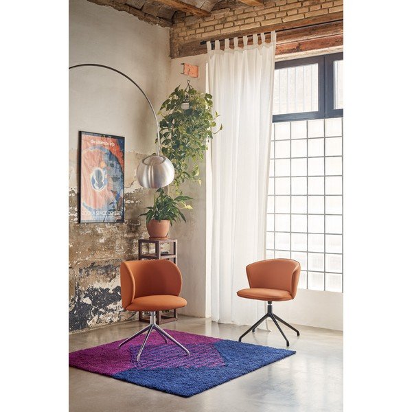 Narancssárga kárpitozott étkezőfotel Mogi – Teulat-image-1