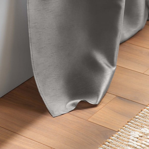 Sötétszürke szatén függöny 140x240 cm Shana – douceur d'intérieur-image-4