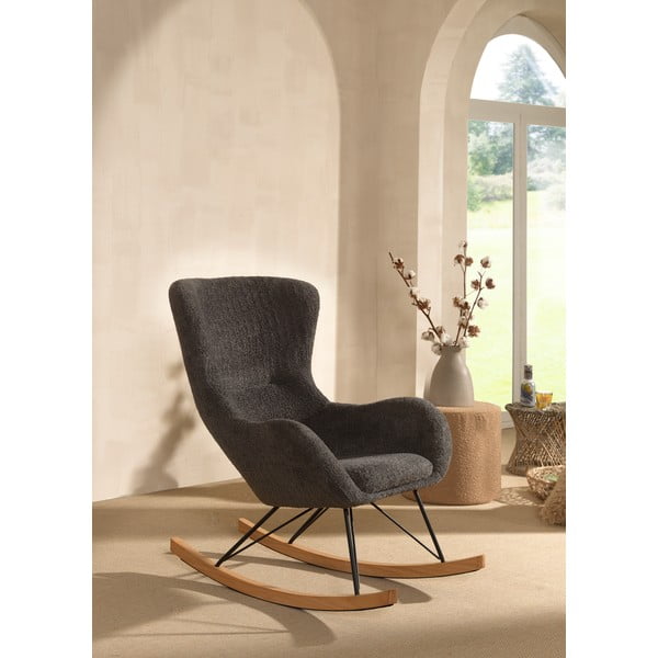 Szürke buklé gyerek hintaszék ROCKY – Vipack-image-2