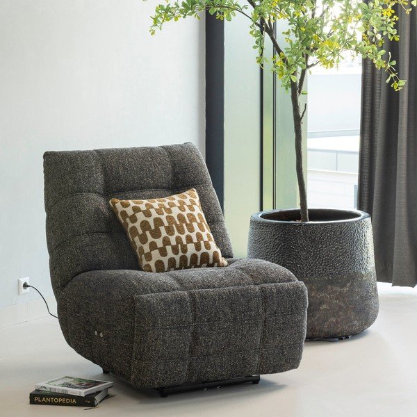 Antracitszürke állítható relaxációs fotel Hein – WOOOD-image-1