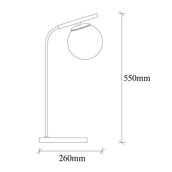 Nona fekete fém asztali lámpa - Opviq lights-image-2