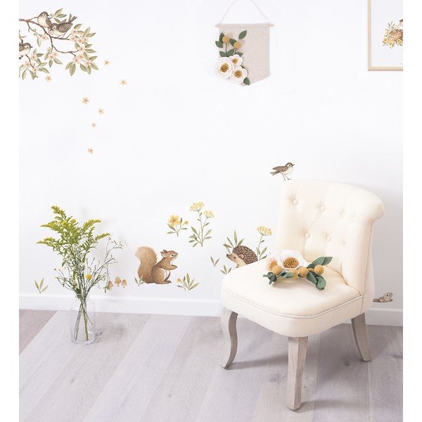 Matrica lap 30x42 cm Branch And Sparrows – Lilipinso-image-2