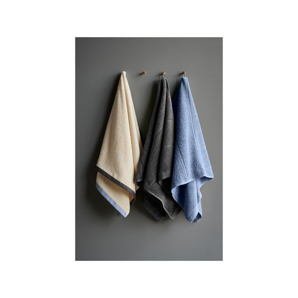 Sötétszürke frottír pamut törölköző 50x100 cm Line – Södahl-image-1