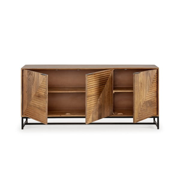 Natúr színű mangófa komód 170x79x40 cm Nereida – MOME-image-3