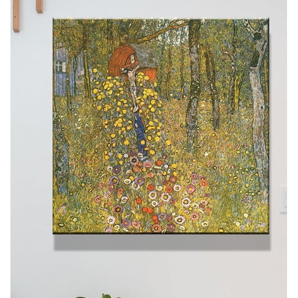 Farm Garden With Crucifix másolat, 45 x 45 cm - Gustav Klimt-image-1