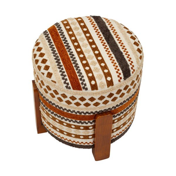Barna-bézs puff Ethnic  – Mauro Ferretti-image-2