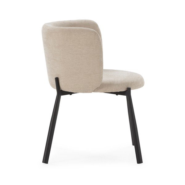 Bézs kárpitozott étkezőfotel szett 2 db-os Ginny – MOME-image-2