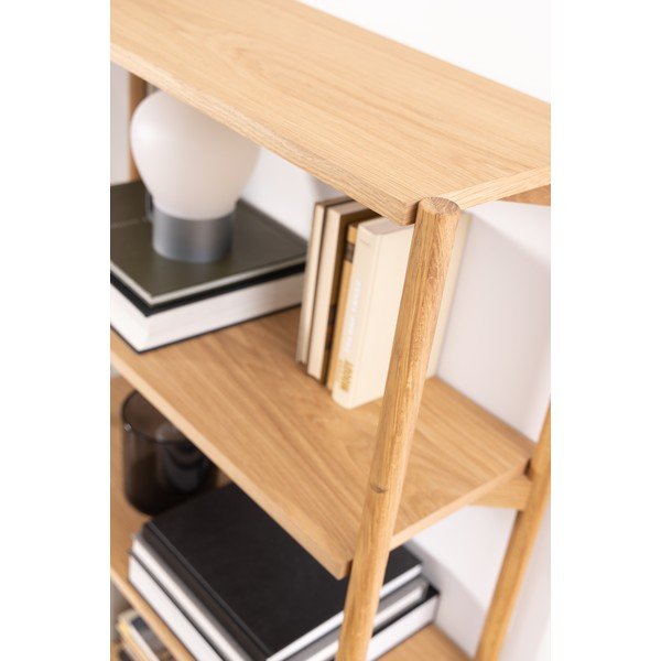 Braidwood könyvespolc tölgyfa dekorral, 86 x 160 cm - Actona-image-4