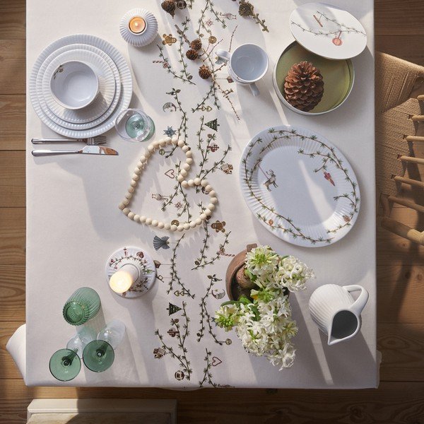 Porcelán tálca karácsonyi mintával 27x34 cm Hammershøi Christmas – Kähler Design-image-4