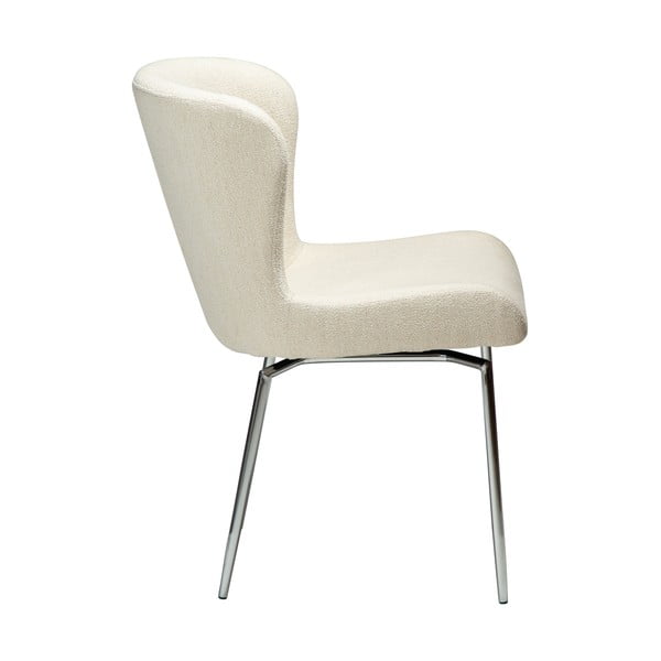 Krémszínű kárpitozott étkezőszék Glam – DAN-FORM Denmark-image-1