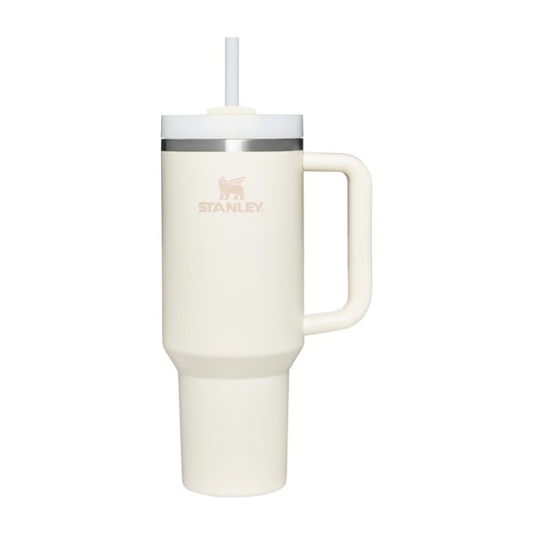 Krémszínű rozsdamentes acél termosz szívószállal 1,18 l Quencher H2.0 FlowState Tumbler Cream – Stanley