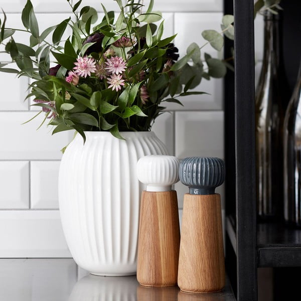 Hammershoi fehér agyagkerámia váza, magasság 20 cm - Kähler Design-image-2